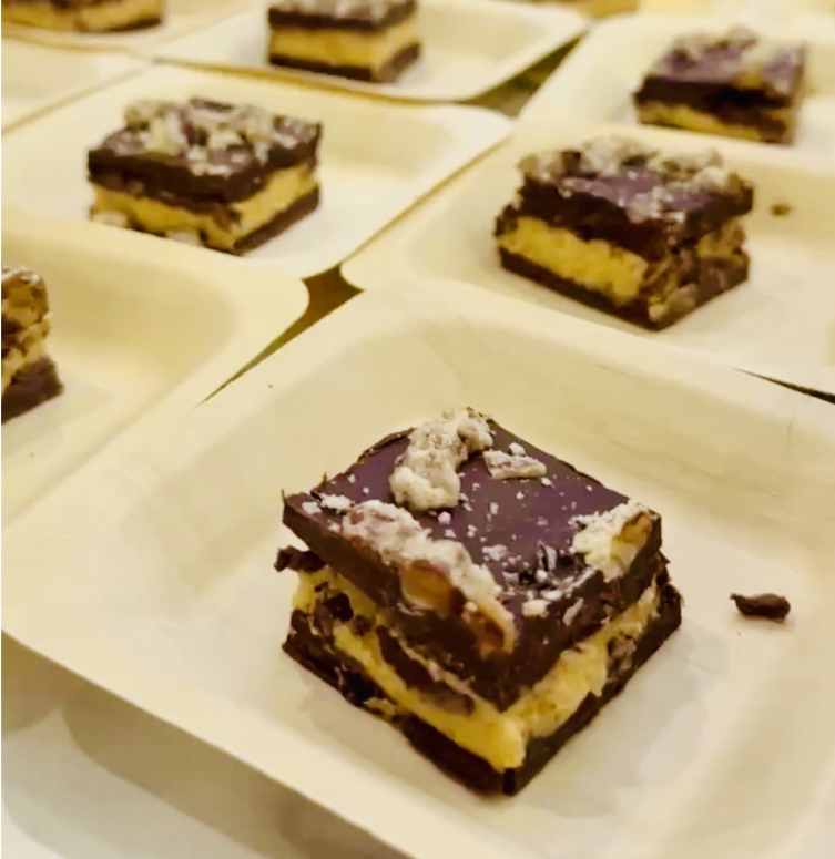 Dark Chocolate Peanut Butter Cup with Pecan Pralines