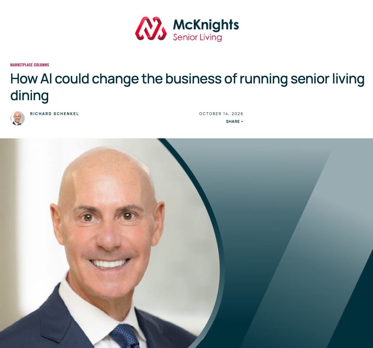 How AI could change the business of running senior living dining